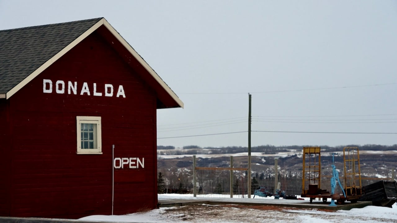 A small railway station.
