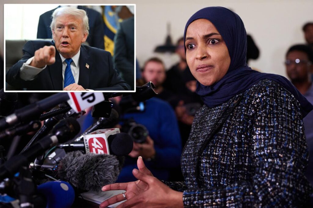 Trump calls for ‘Scammer’ Rep. Omar to be jailed or deported back to Somalia