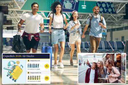 Weekend getaways just got better as new travel hacks report reveals Friday is now the cheapest day of the week to fly