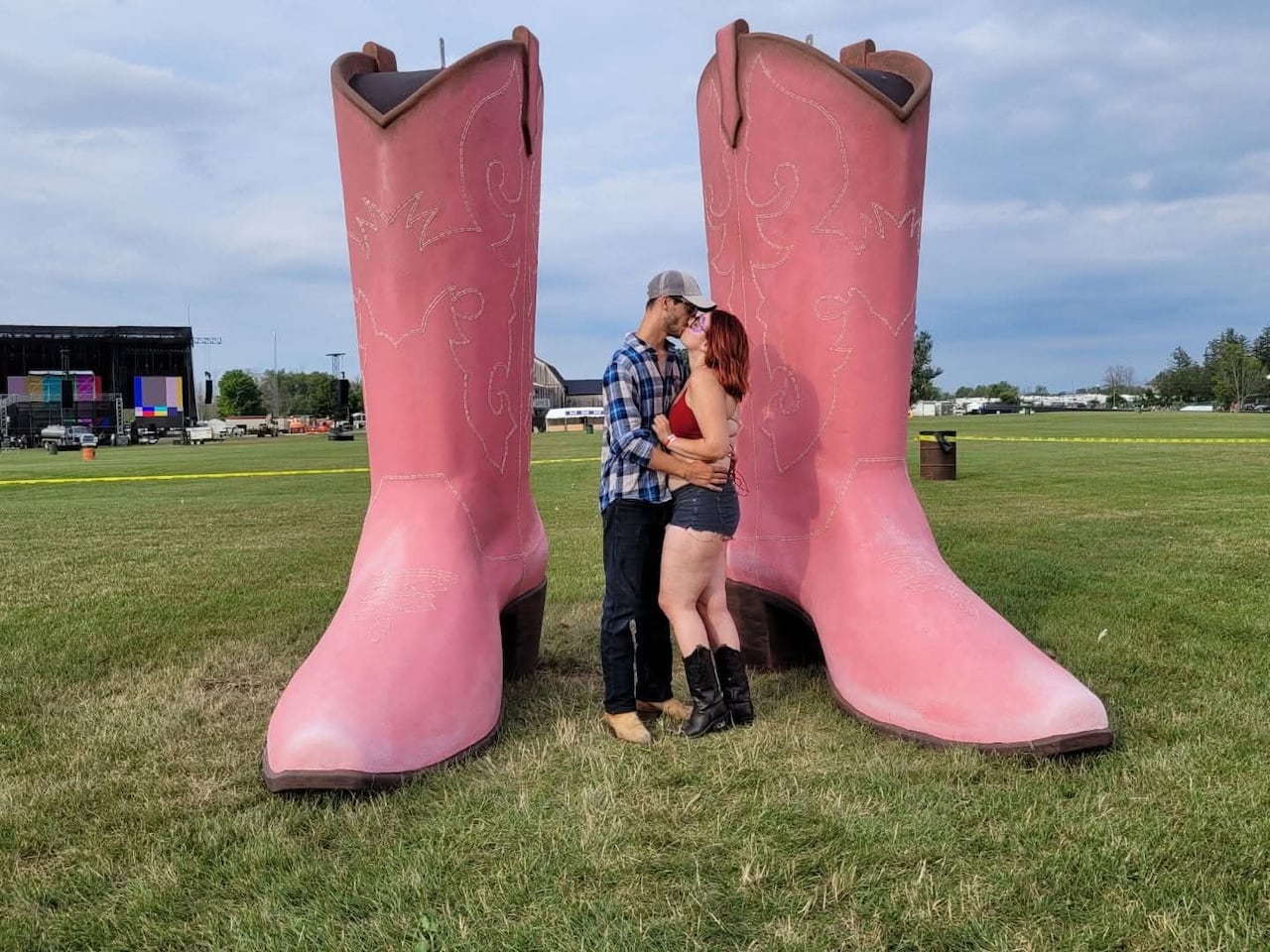 This photo of Misner and Bailey smooching at a festival is one of her favourites, Bailey said. 