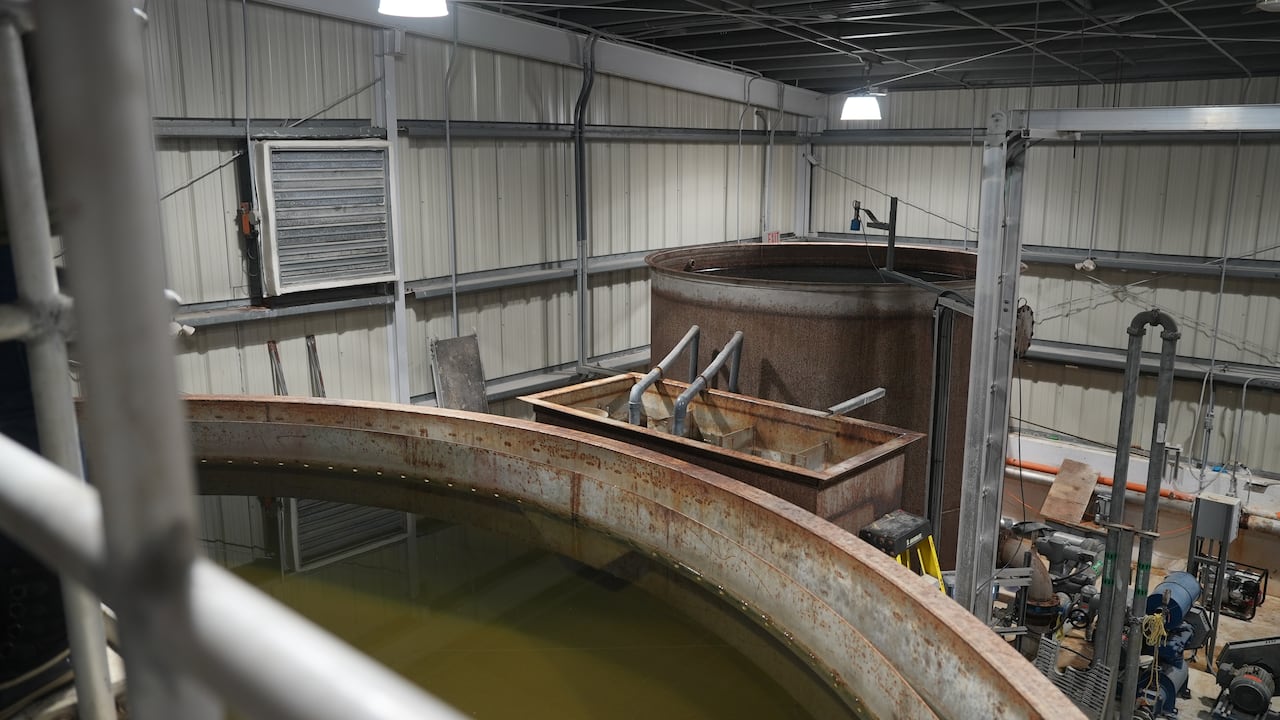 Rust is seen on metal at a water plant