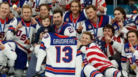 Johnny Gaudreau’s widow ‘thankful’ for way Team USA men’s hockey honored late husband