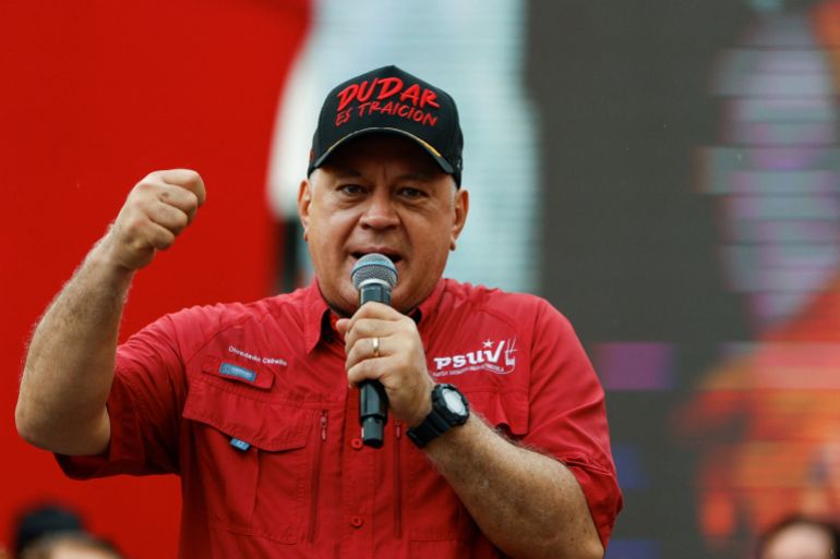 Venezuela's Interior Minister Diosdado Cabello