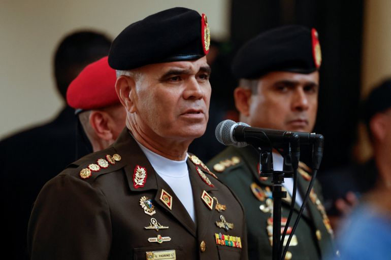 Venezuela's Defence Minister Vladimir Padrino Lopez 