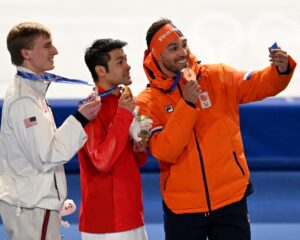 Jordan Stolz’s bid for four speed-skating golds crumbles in 1500m as Ning Zhongyan shines