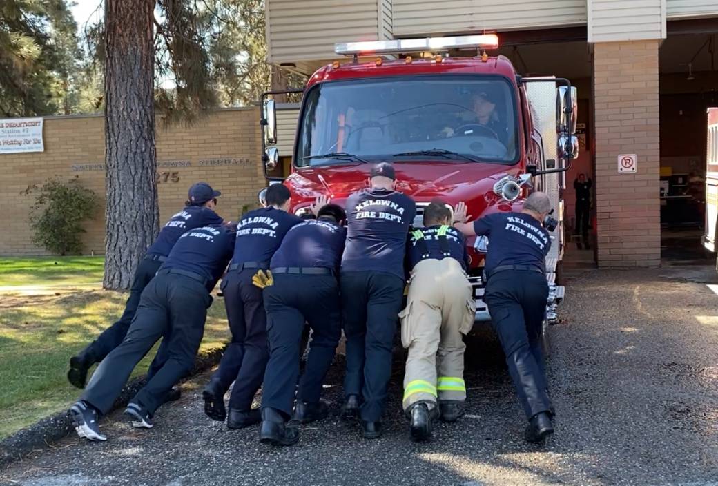 Click to play video: 'New firetruck for Station 7 in Kelowna'
