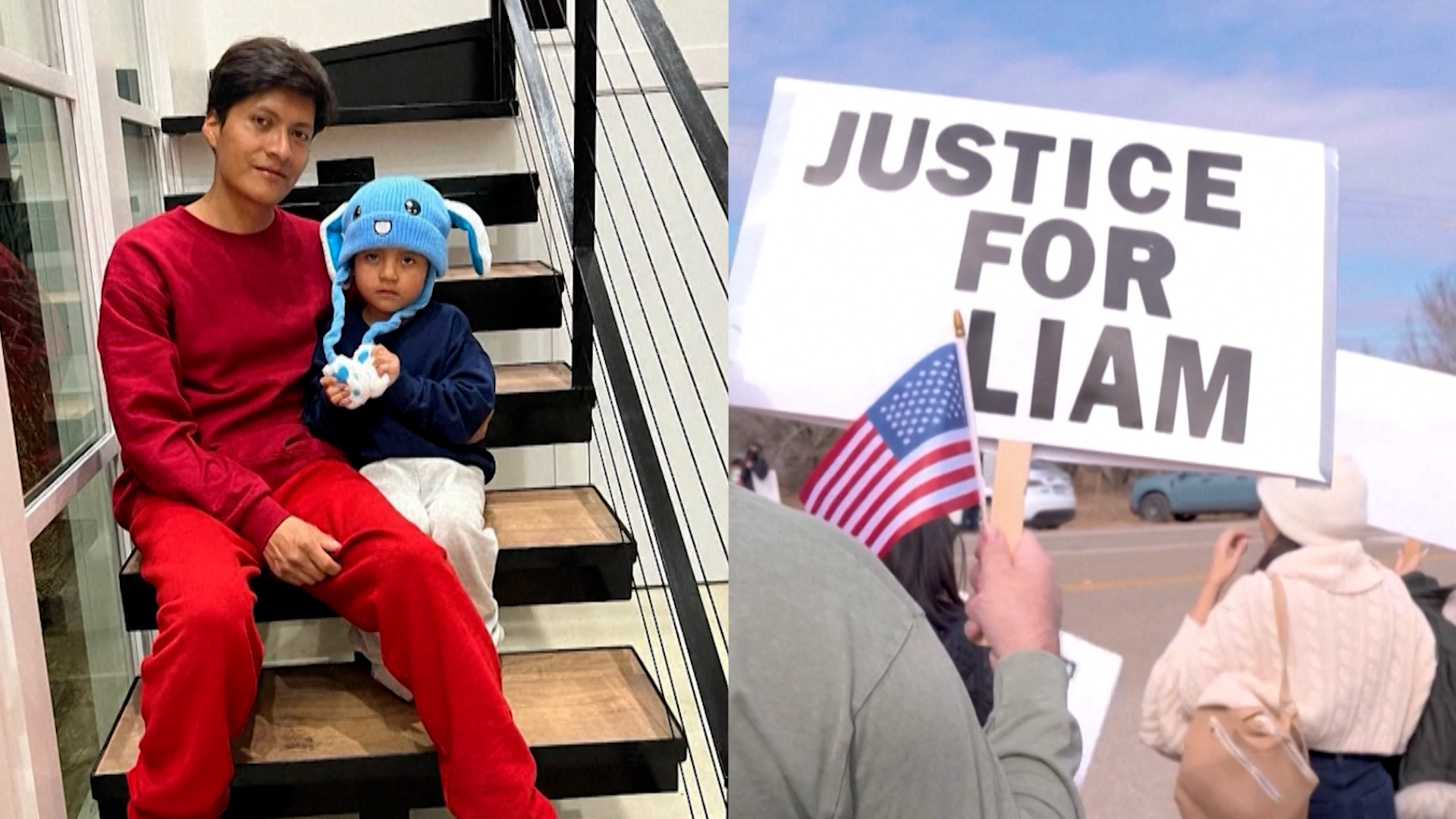 Click to play video: 'Democracy ‘has fallen’ in U.S.: Anti-ICE protests erupt in Texas following release of Liam Ramos'