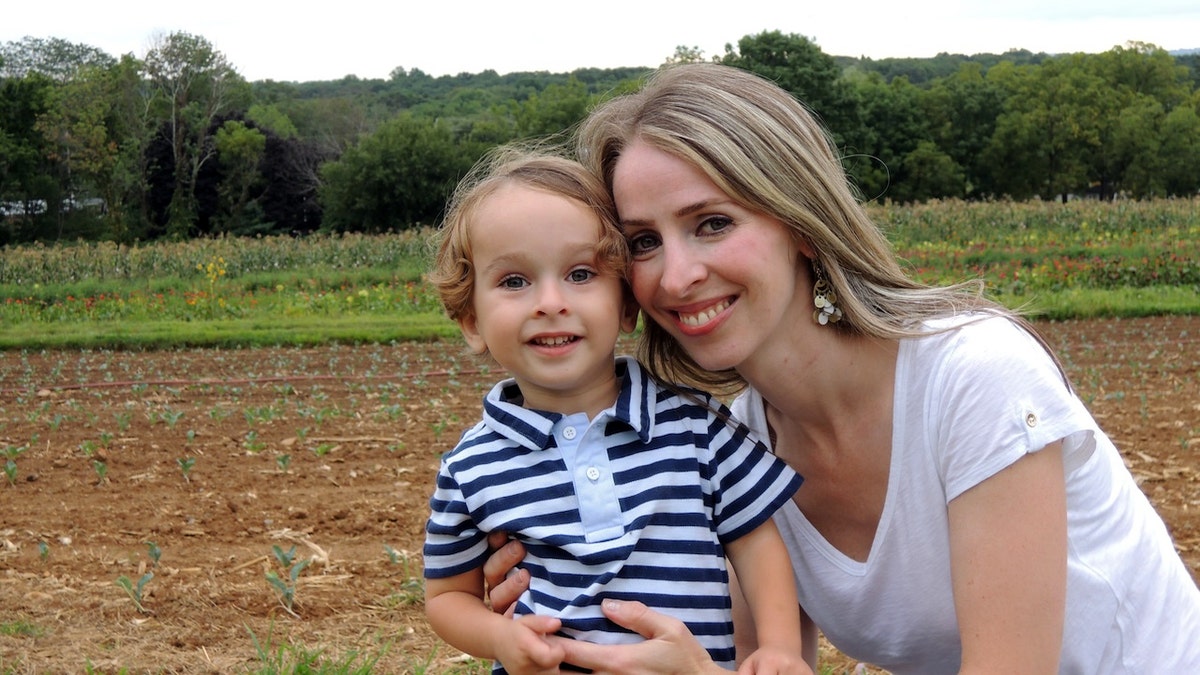 Thad with his mother Christa DeMark