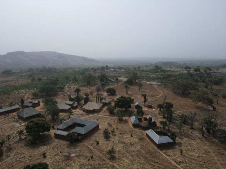 A drone view of Kurmin Wali, where churches were attacked by gunmen and worshippers were kidnapped, in Kurmin Wali, Kaduna, Nigeria, January 20, 2026. REUTERS/Nuhu Gwamna TPX IMAGES OF THE DAY