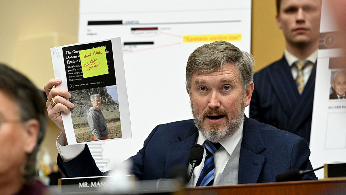 Representative Thomas Massie questions US Attorney General Pam Bondi