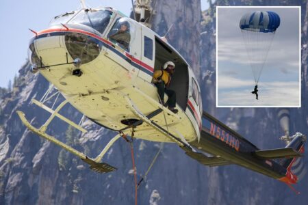 ‘Smokejumpers’ leap into wildfires from 3,000 feet to fight blazes