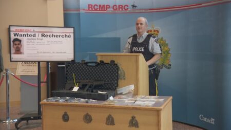 Alberta RCMP look for man wanted in connection with extortion scheme, shootings west of Edmonton