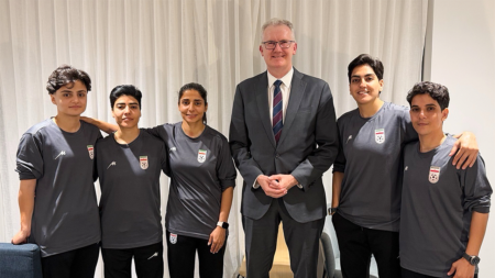 21 Iranian women’s soccer players weigh return home after 5 granted asylum