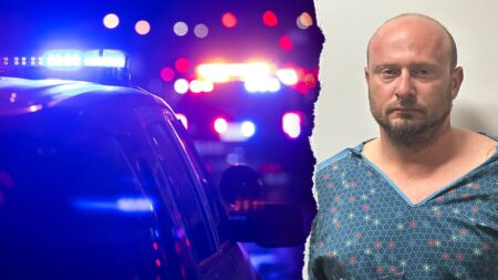 Man accused of shooting father in face with crossbow captured after snowy manhunt