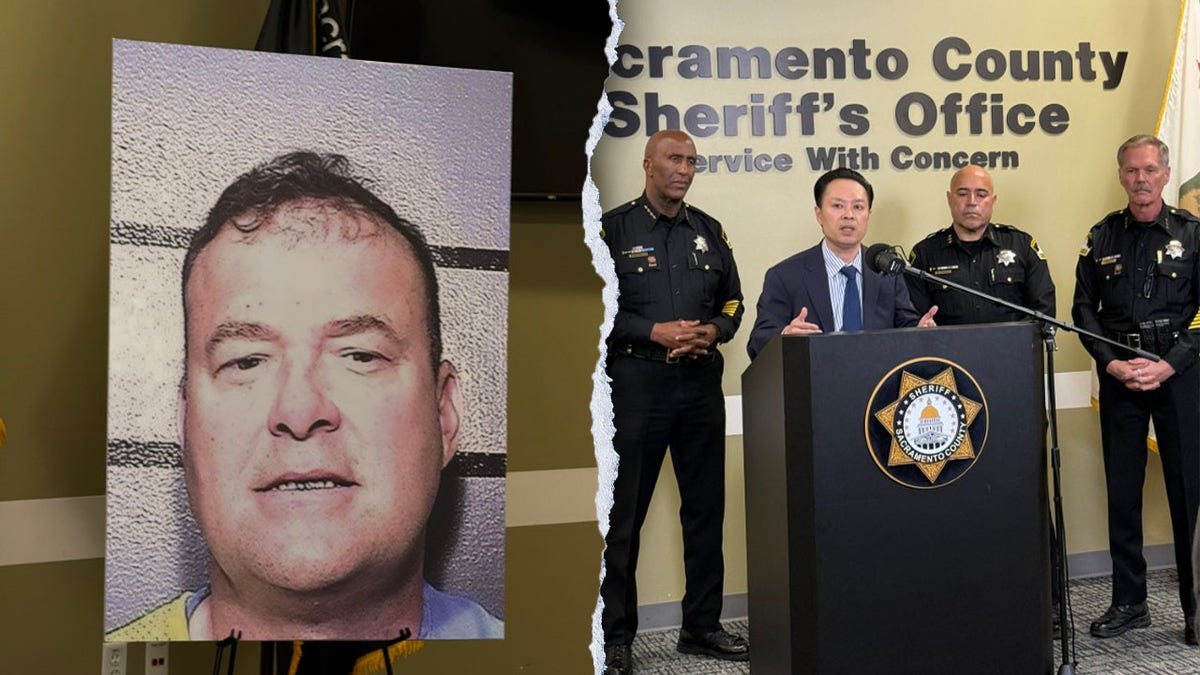 Gregory Vogelsang and an image of Sacramento County DA Thien Ho.