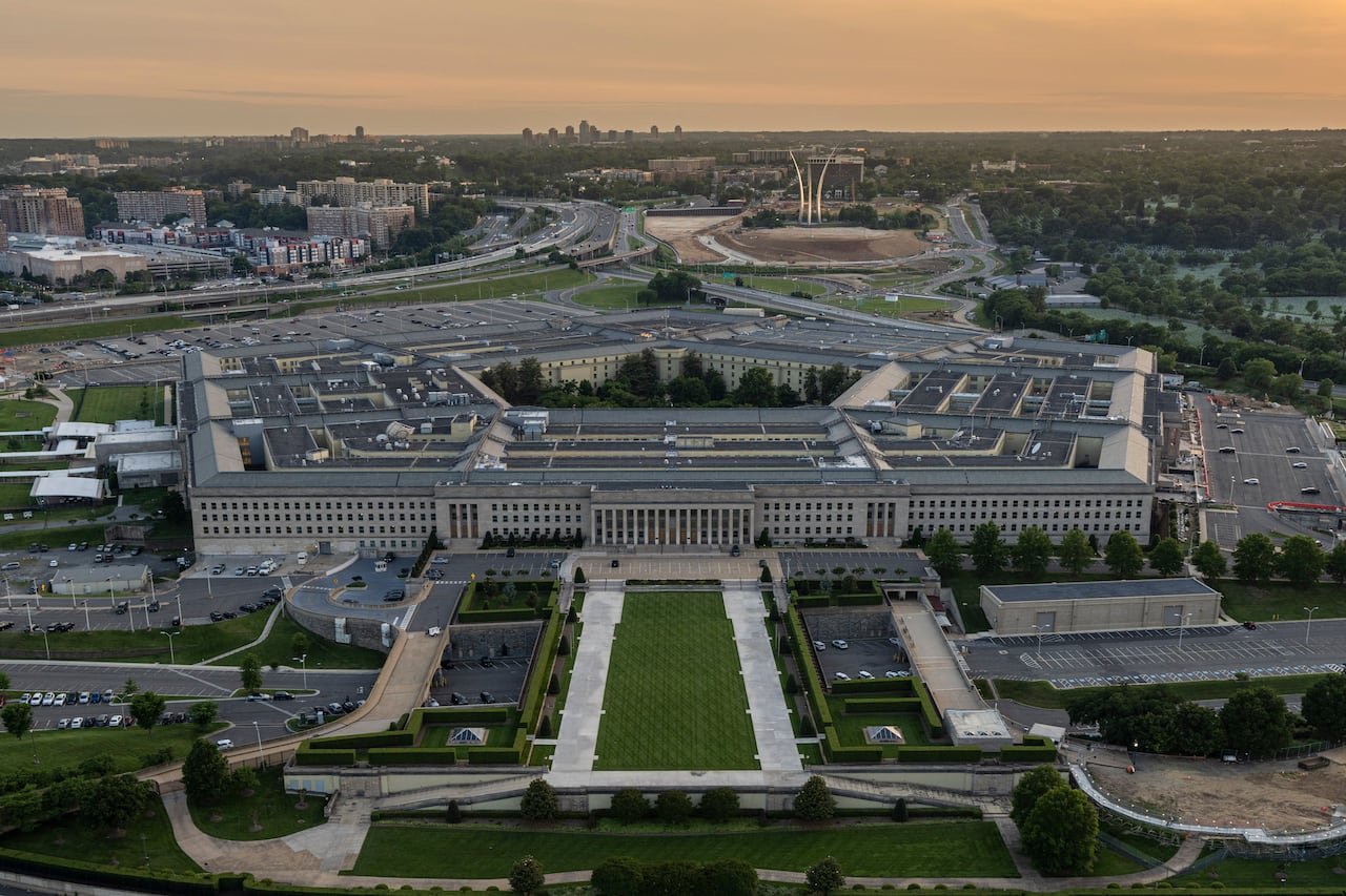 An aerial view of the Pentagon, Washington, D.C., May 15, 2023.