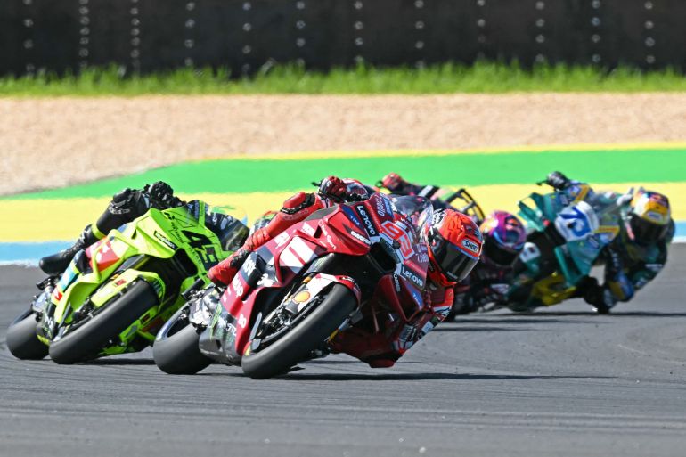 Marc Marquez in action.