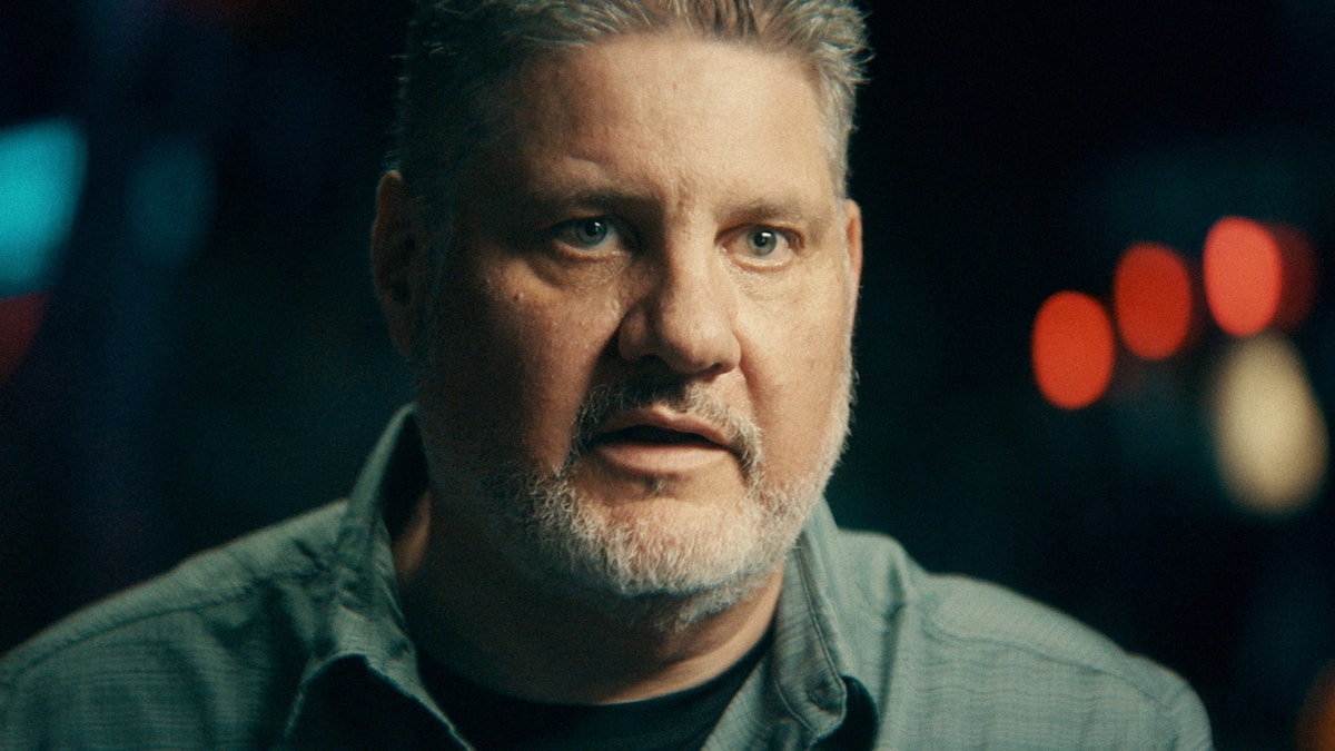 A close-up of an investigator in the Sarah Pender case.