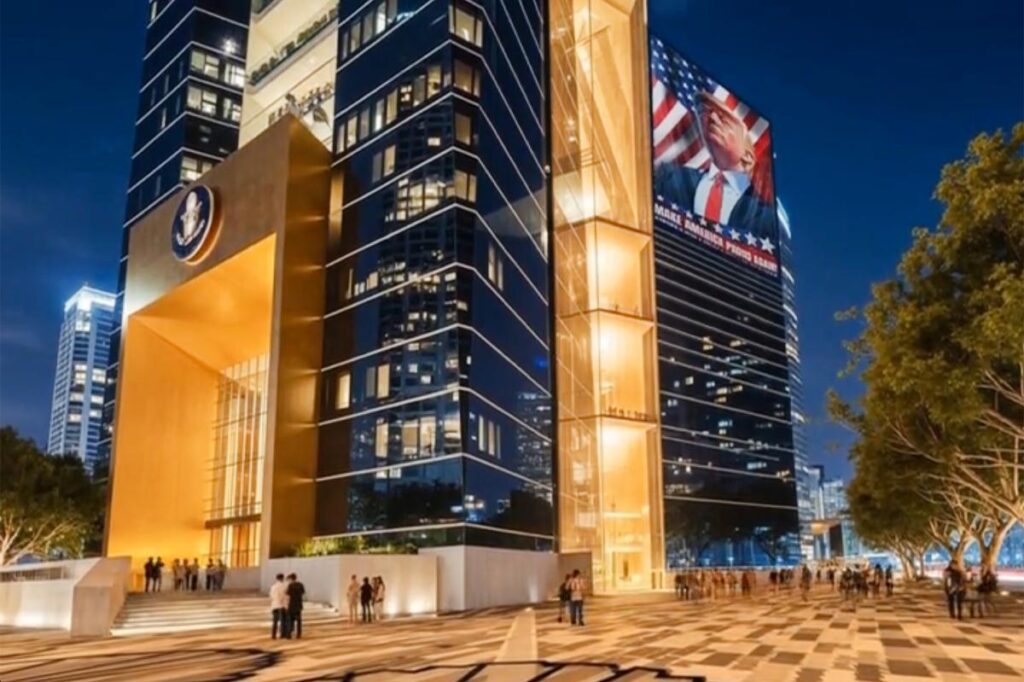 Trump unveils renderings for soaring Miami skyscraper that will serve as his presidential library