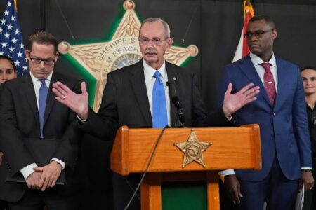 Florida double killing suspect fatally shot after hitting deputy with SUV