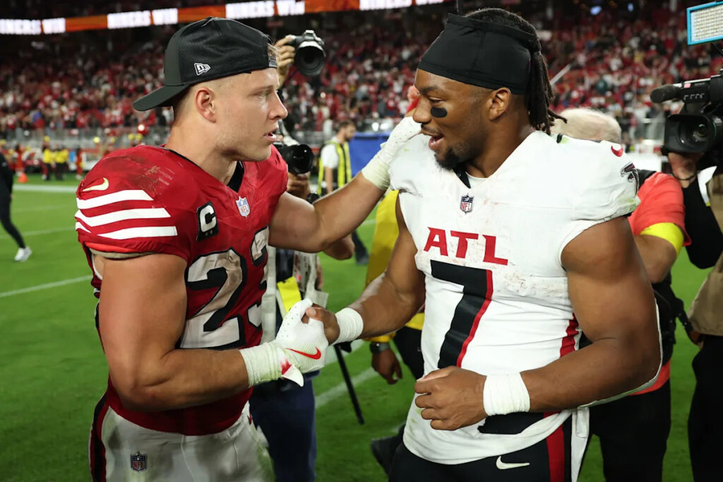 Falcons star credits Christian McCaffrey’s training for staying health