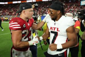 Falcons star credits Christian McCaffrey’s training for staying health