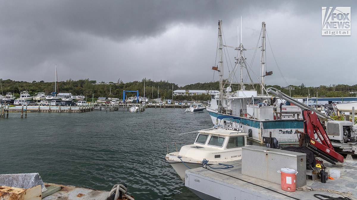 Brian Hooker standing at Marsh Harbour Boatyards in the Bahamas
