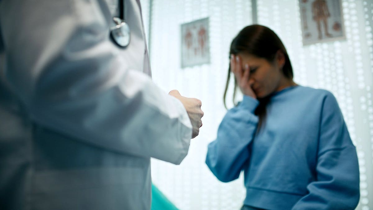 A patient visiting a primary care physician for a health checkup.