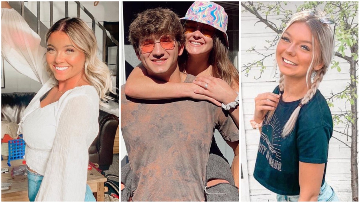 Kaylee Goncalves, Ethan Chapin, Xana Kernodle and Madison Mogen posing for a photo