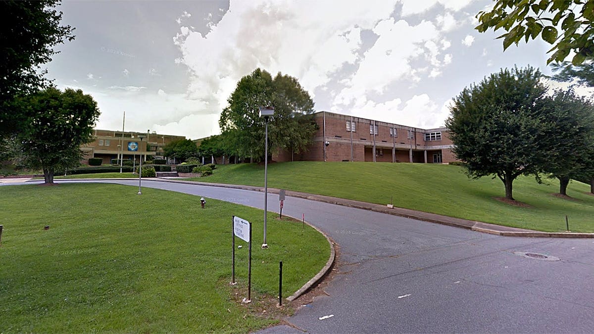 Exterior view of McDowell High School in North Carolina