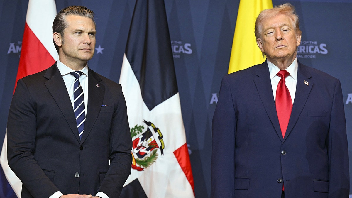 Defense Secretary Pete Hegseth and President Donald Trump