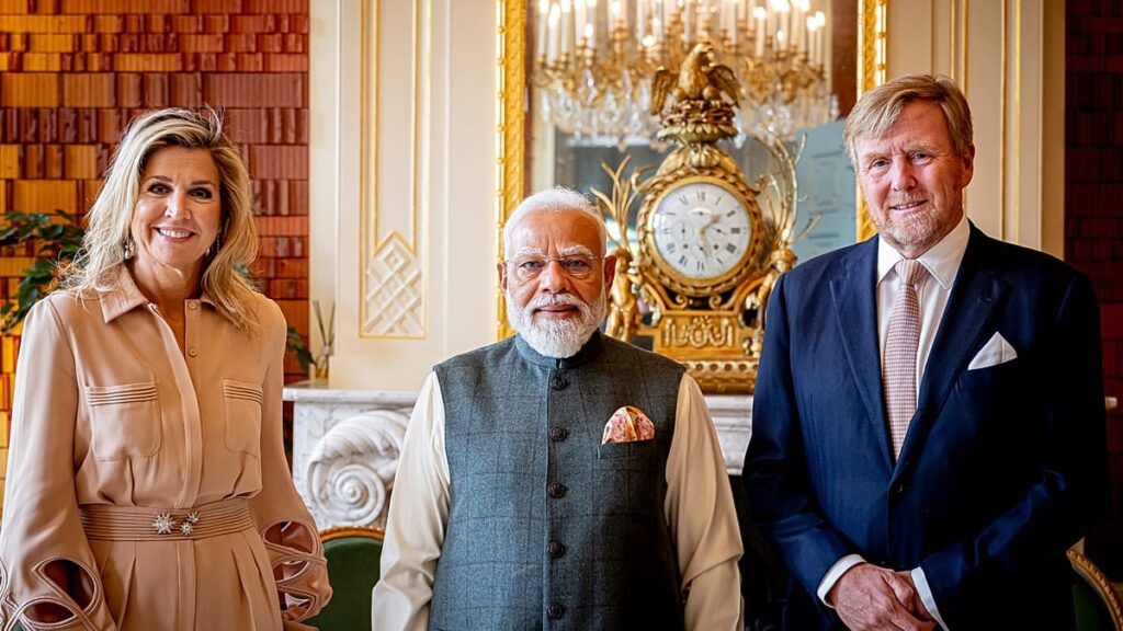 Indian PM Modi begins tour of Europe in the Netherlands