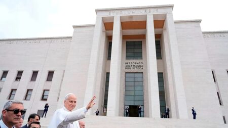 Pope Leo XIV decries rise of AI-directed warfare at Rome university