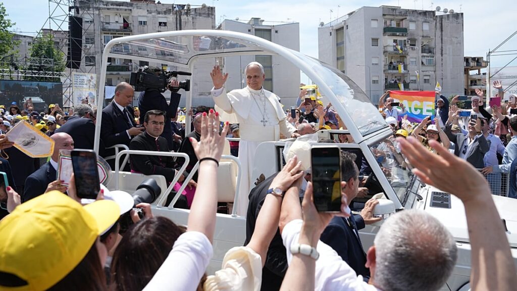 Pope Leo XIV visits Italy’s ‘Land of Fires’