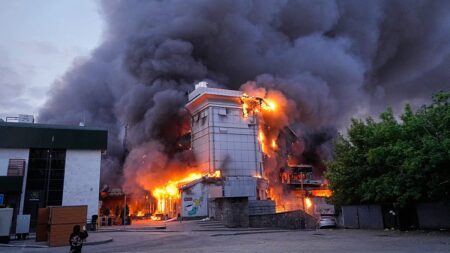 At least four killed after wave of Russian strikes hits Kyiv
