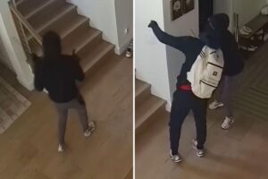 Horrifying video shows armed burglars inside Studio City home — before brutal attack on neighbor