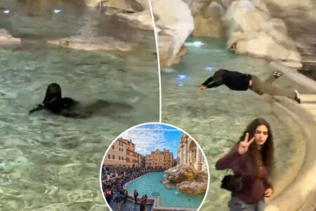 New Zealand tourist dives headfirst into the Trevi Fountain — and tourists are pissed: ‘It’s disrespectful’