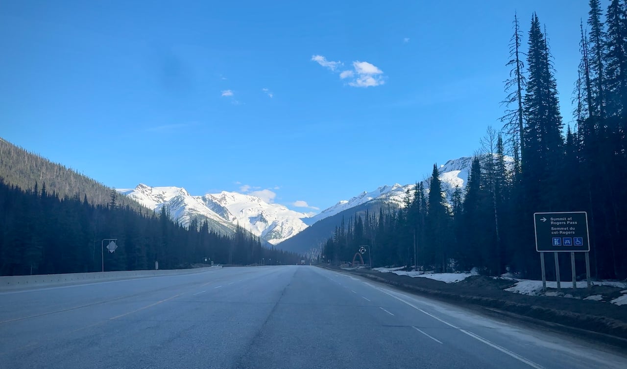 mountains and highway