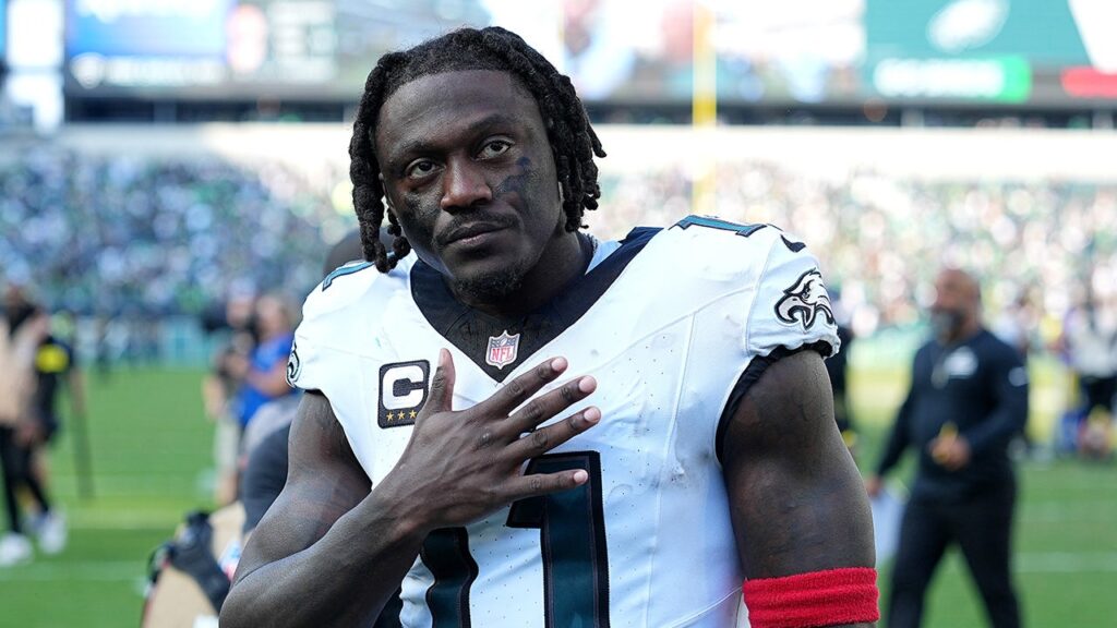 Jalen Hurts absent from AJ Brown’s wedding as Eagles trade rumors continue to swirl: report