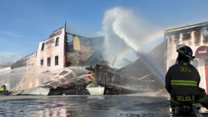 Devastation in Dawson City, Yukon, as iconic hotel is razed by fire