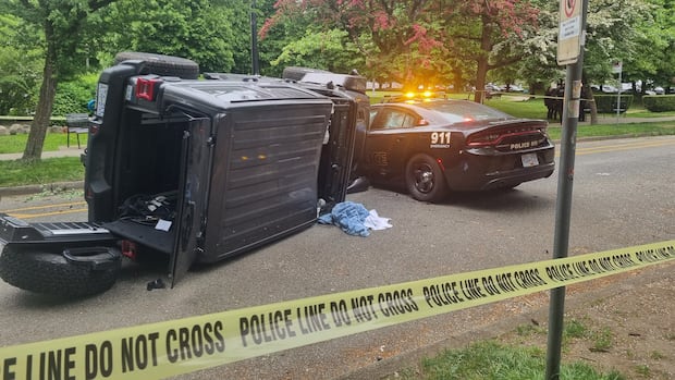 Senior in critical condition after alleged vehicle ramming in Vancouver’s West End: police