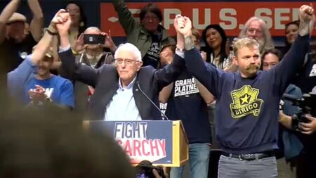 Maine Senate candidate Graham Platner embraces democratic socialism at Bernie Sanders rally in Portland