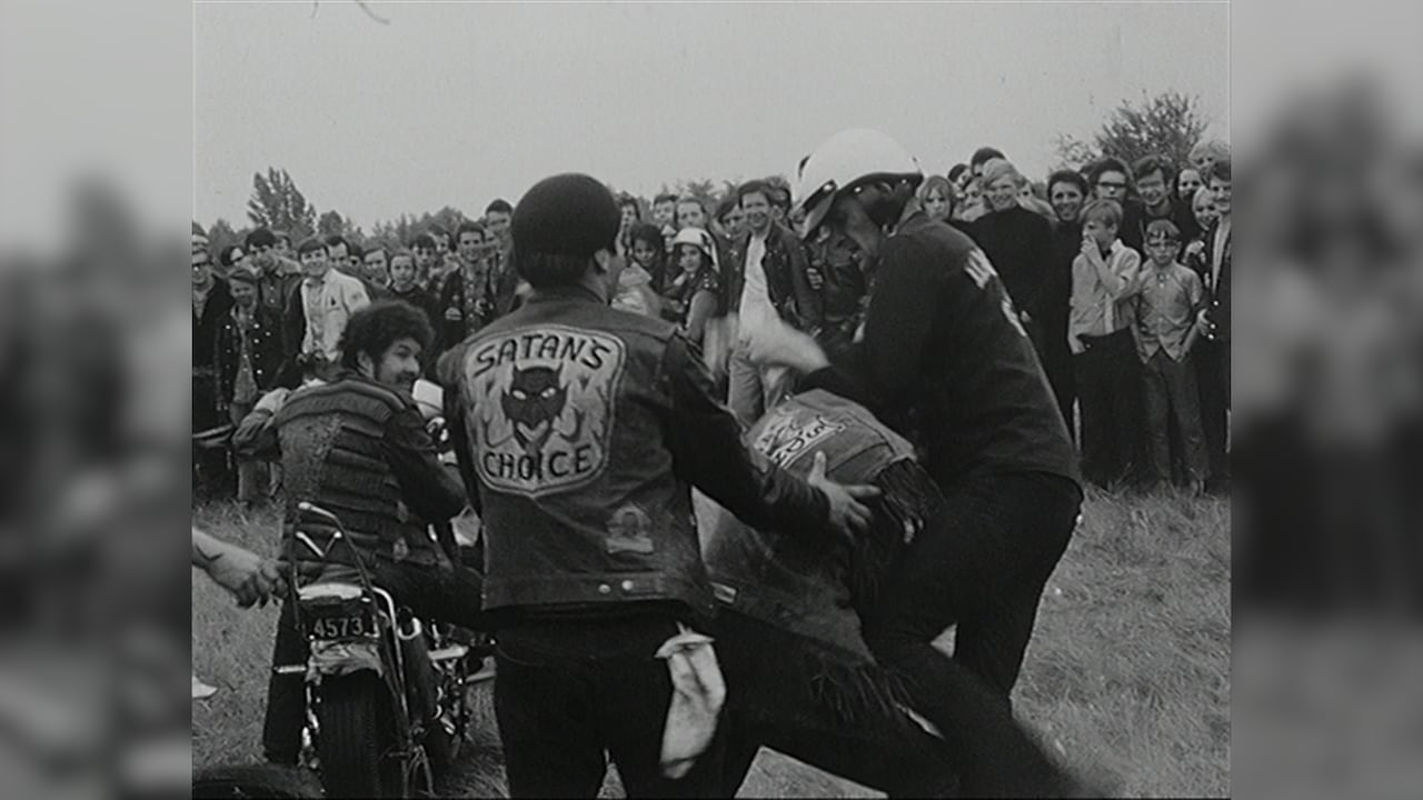 A Satan's Choice motorcycle club meetup in 1969 in Toronto.