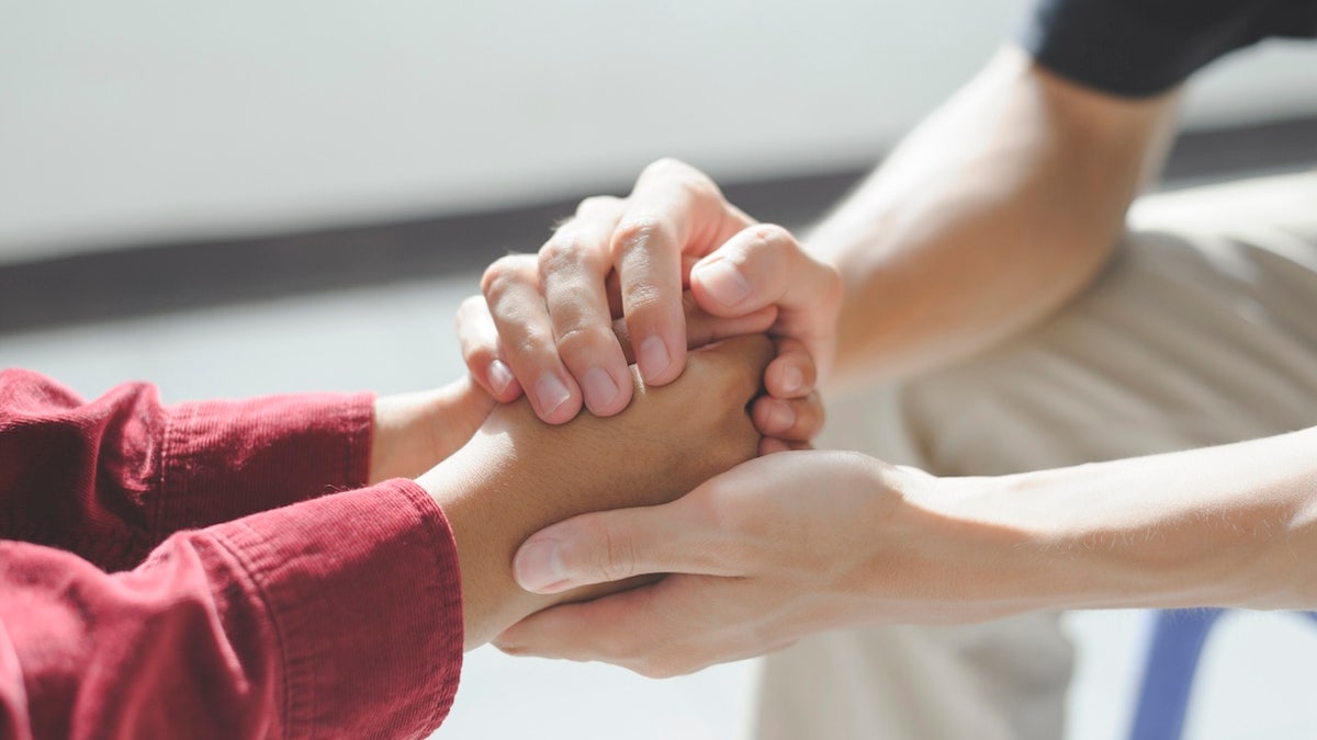 Holding hands