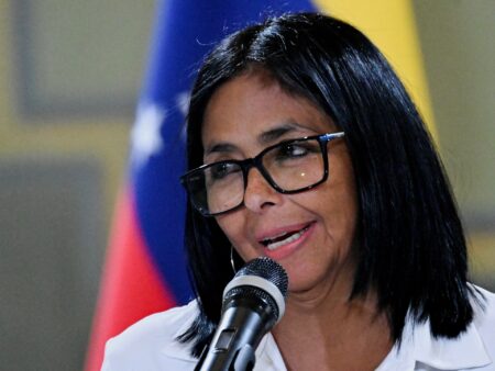 Venezuela’s Delcy Rodriguez heads to The Hague for land dispute case