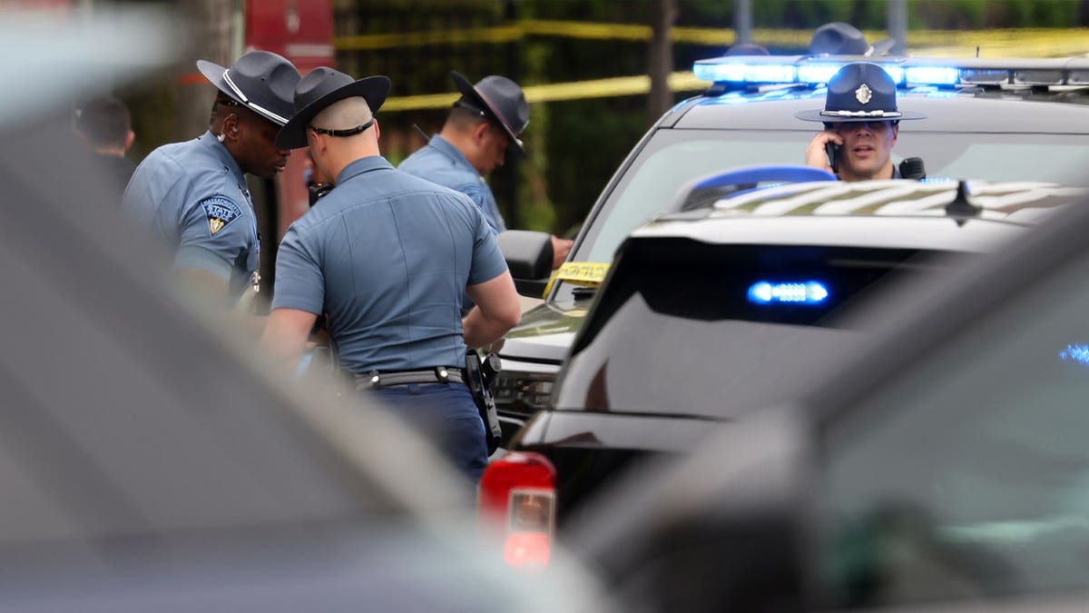 police presence near cars