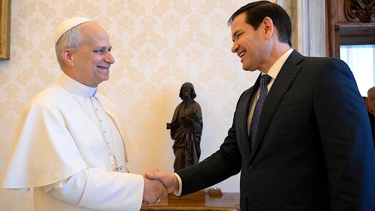 Pope Leo XIV meeting with Secretary of State Marco Rubio in Vatican City