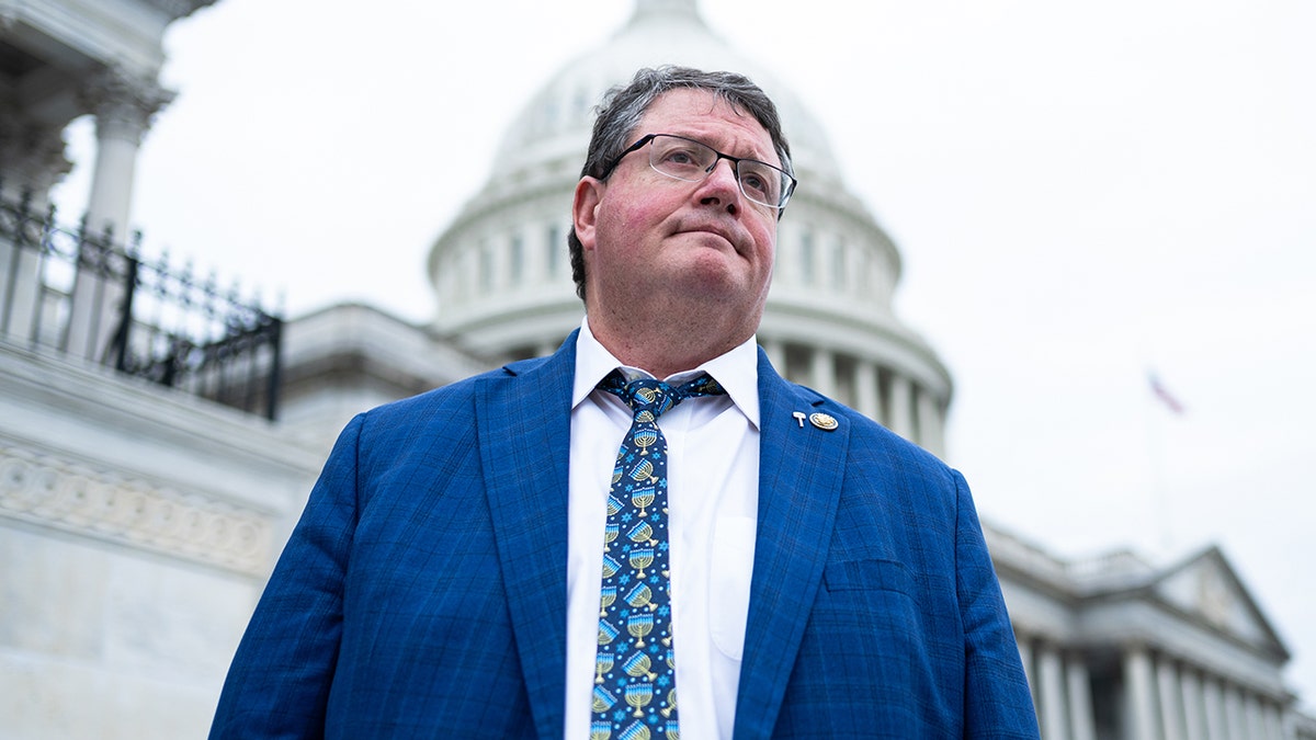 Rep. Randy Fine standing outside the US Capitol in Washington, D.C.