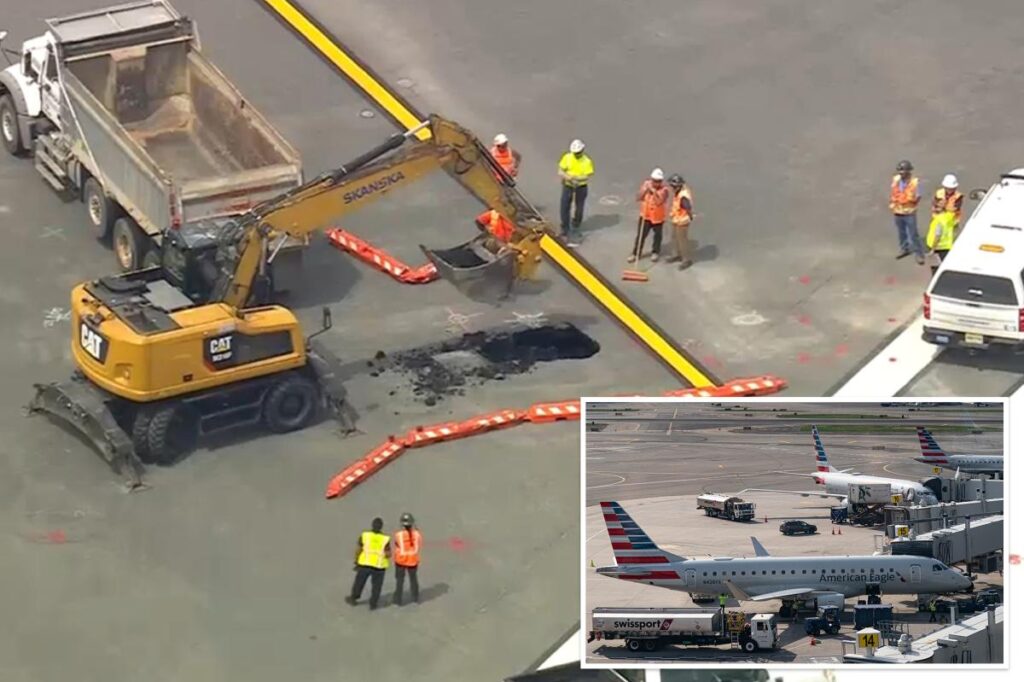 Sinkhole closes busy LaGuardia Airport runway — sparks fears of major delays, cancellations