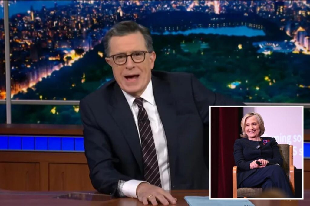 The Hillary Clinton graphic that never made it to ‘Late Show’ revealed as Stephen Colbert kicks off final week